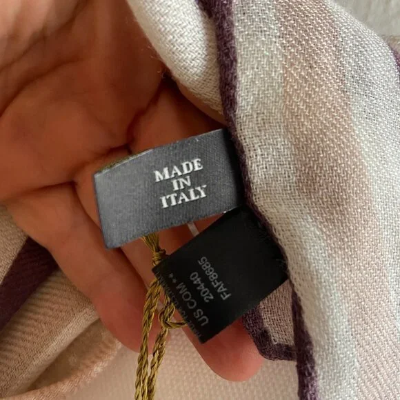 NWT Authentic Loro Piana Cashmere Silk Square Scarf Polka Dot - Picture 5 of 16